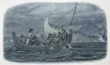 Wreck of the White Ship, France, 1120 (1864). Creator: James William Edmund Doyle