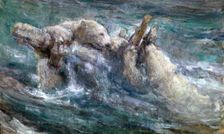 Wreckage c1867-1910. Artist: John MacAllan Swan