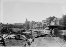 Wrecked bridge, Andenne, Belg. [i.e., Belgium], between c1914 and c1915. Creator: Bain News Service