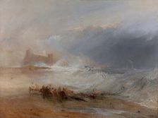 Wreckers -- Coast of Northumberland, with a Steam-Boat Assisting a Ship off Shore, between 1833 and Creator: JMW Turner