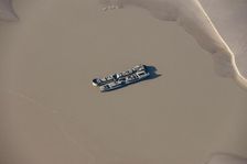 Wrecks of the two tanker barges involved in the 1960 Severn Bridge Disaster, Gloucestershire, 2014 Creator: Historic England Staff Photographer