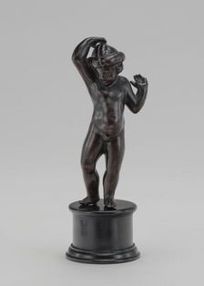 Wreathed Boy with Hands Raised, mid 15th century. Creator: Unknown