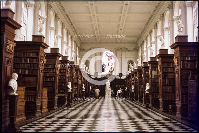 Wren Library, Trinity College, Cambridge, Cambridgeshire, 1974. Creator: Dorothy Chapman.