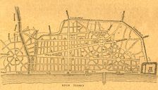 Wren's Plan for Rebuilding London (1897). Creator: Unknown
