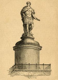 Wren's Original Design for the Summit of the Monument (1897). Creator: Unknown