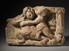 Wrestlers, 5th century. Creator: Unknown