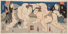 Wrestling match Koyanagi vs Kuroiwa, 1850