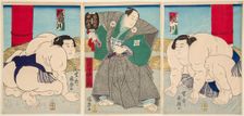 Wrestling match Shakaigawa vs Ayasemawa, 1873