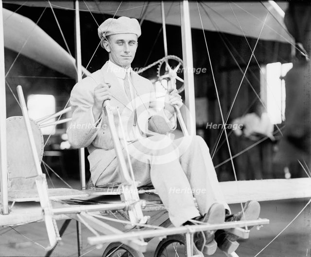 Wright Brothers Airplane, Etc - Harry Atwood, 1911. Creator: Harris & Ewing.