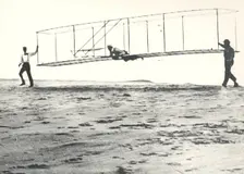 Wright Brothers Glider Tests, Kill Devil Hills, North Carolina, USA, October 10, 1902. Creator: NASA