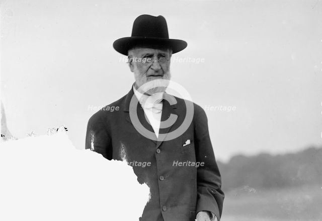 Wright Flights - Bishop Milton Wright, Father of Wilbur And Orville Wright, Dayton, Ohio, 1909.  Creator: Harris & Ewing.