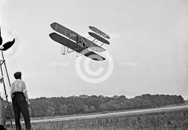 Wright Flights, Fort Myer, Va, July 1909 - First Army Flights, 1909 July. Creator: Harris & Ewing.