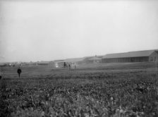 Wright Flights, Fort Myer, Va, July 1909 - First Army Flights; View of Wright Plane, 1909 July. Creator: Harris & Ewing