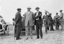 Wright Flights, Fort Myer, Va, July 1909 - Spectators: Robert Bacon; Sec. of War Dickinson... Creator: Harris & Ewing