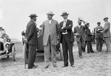 Wright Flights, Fort Myer, Va, July 1909 - Spectators: Robert Bacon; Sec. of War Dickinson... Creator: Harris & Ewing