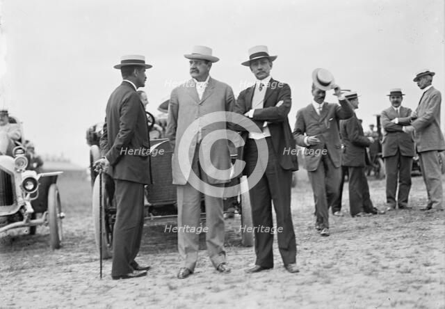 Wright Flights, Fort Myer, Va, July 1909 - Spectators: Robert Bacon; Sec. of War Dickinson... Creator: Harris & Ewing.