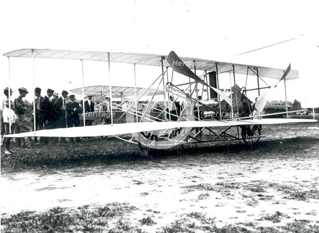 Wright Flyer test flights at Fort Myer, Virginia, USA, September 3, 1908. Creator: Unknown.