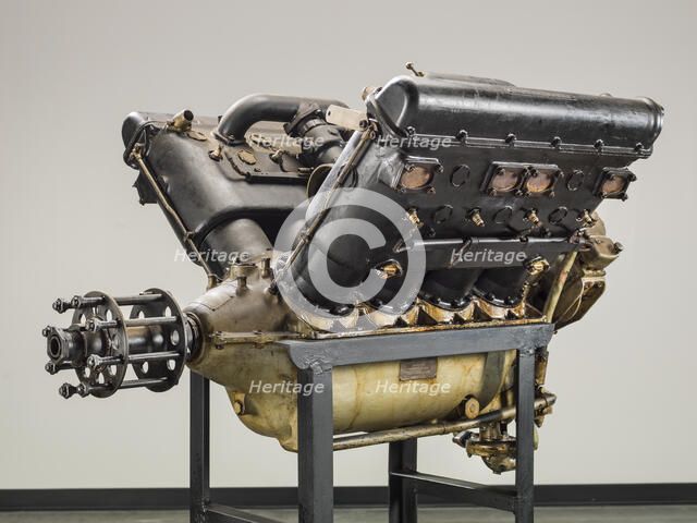 Wright H-3 V-8 Engine, ca. 1922. Creator: Wright Aeronautical.