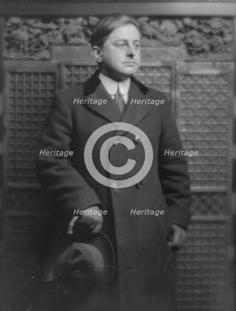 Wright, Spencer, Mr., portrait photograph, 1916 Apr. 6. Creator: Arnold Genthe.