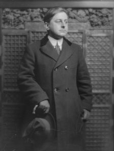 Wright, Spencer, Mr., portrait photograph, 1916 Apr. 6. Creator: Arnold Genthe