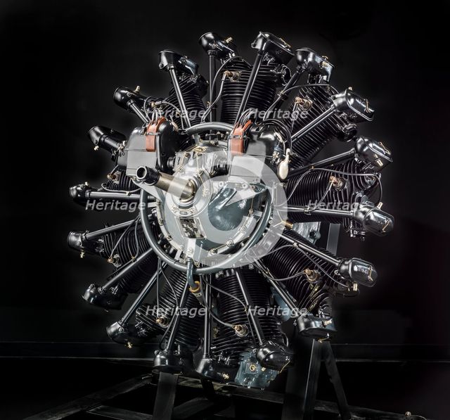 Wright Whirlwind R-790-A (J-5) Radial 9 Engine, 1920s. Creator: Wright Aeronautical.