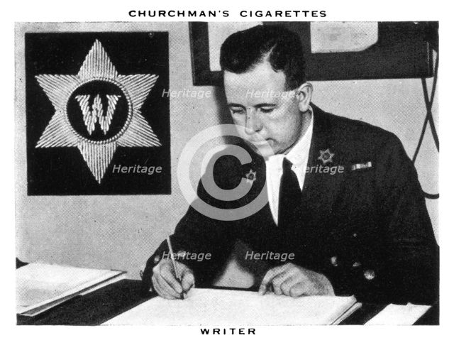 Writer, 1937.Artist: WA & AC Churchman