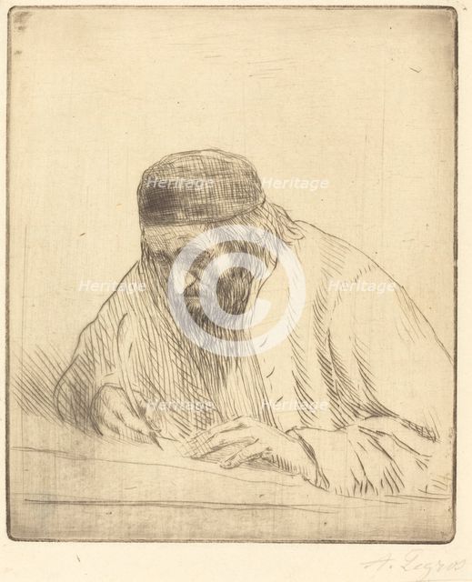 Writer (L'ecrivain). Creator: Alphonse Legros.