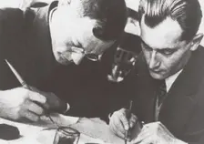 Writers Ilya Ilf and Yevgeny Petrov, 1932