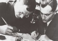 Writers Ilya Ilf and Yevgeny Petrov, 1932