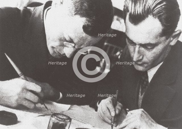 Writers Ilya Ilf and Yevgeny Petrov, 1932.