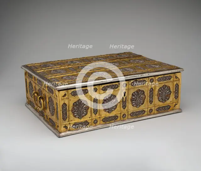 Writing Box with Lattice and Flower Design, India, mid-17th century. Creator: Unknown.