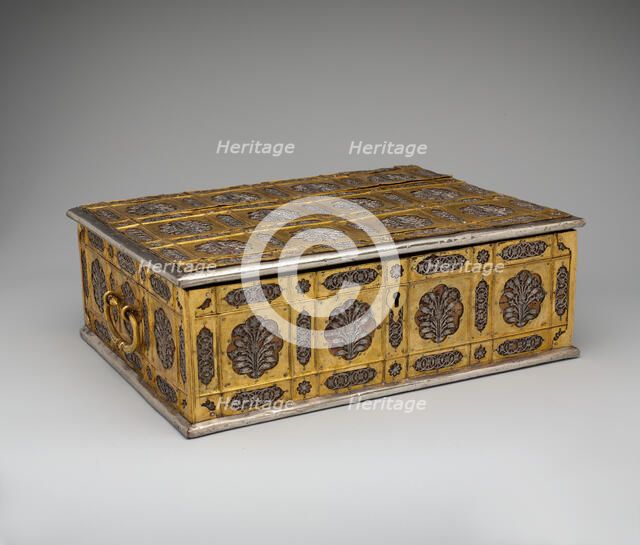 Writing Box with Lattice and Flower Design, India, mid-17th century. Creator: Unknown.