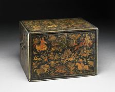 Writing cabinet decorated with hunting scenes, early 17th century