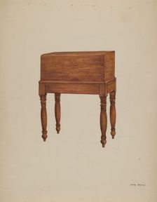 Writing Desk, 1935/1942. Creator: Henry Meyers