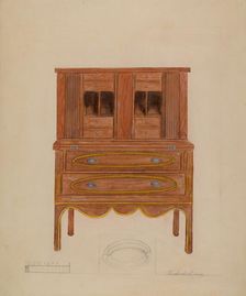 Writing Desk, 1935/1942. Creator: Columbus Simpson