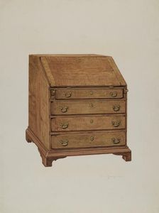 Writing Desk, 1939. Creator: Carl Buergerniss