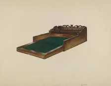 Writing Desk, 1941. Creator: Herbert S. Frere
