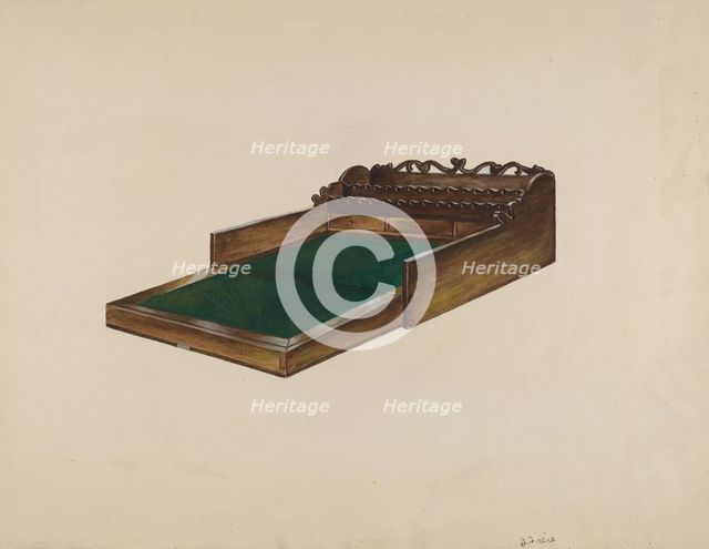 Writing Desk, 1941. Creator: Herbert S. Frere.