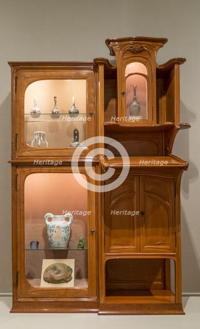Writing Desk-Bookcase, 1900-05, (c2014-2017). Artist: Alan John Ainsworth.