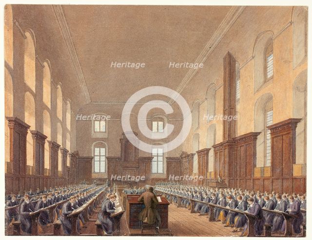 Writing School, Christ's Hospital, n.d. Creator: Frederick Mackenzie.