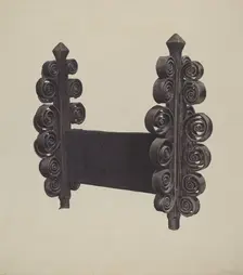 Wrought Iron Ornament, 1935/1942. Creator: Mauvell