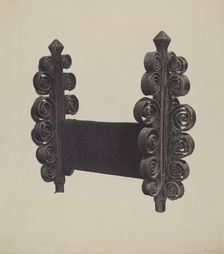 Wrought Iron Ornament, 1935/1942. Creator: Mauvell