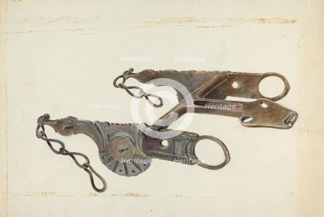 Wrought Iron Bit, 1935/1942. Creator: Gerald Transpota.