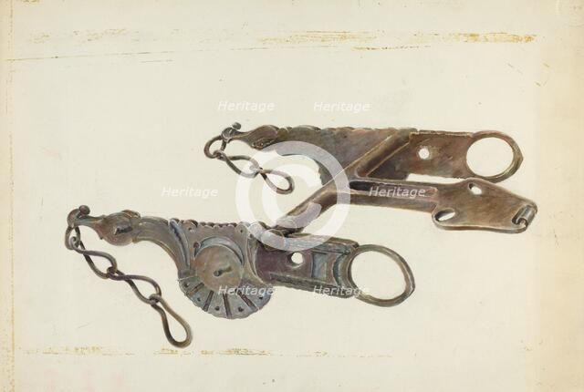 Wrought Iron Bit, 1935/1942. Creator: Gerald Transpota.