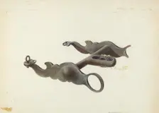 Wrought Iron Bit, c. 1937. Creator: Gerald Transpota