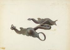 Wrought Iron Bit, c. 1937. Creator: Gerald Transpota