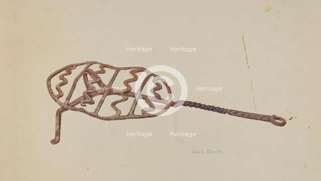 Wrought Iron Broiler, c. 1938. Creator: Adele Brooks.