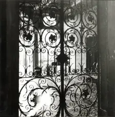 Wrought iron gates, Orta San Giulio, Lake Orta, Italy, c1955. Creator: Arthur Charles Kirby Ware