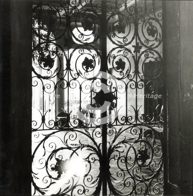 Wrought iron gates, Orta San Giulio, Lake Orta, Italy, c1955.  Creator: Arthur Charles Kirby Ware.