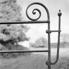 Wrought iron latch of a farm gate, c1945-c1980. Artist: Eric de Maré